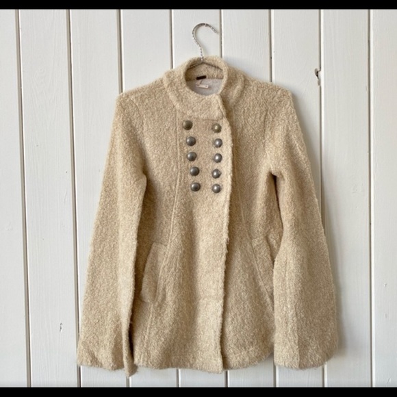 Free People Military Style Sweater Jacket Blazer - Picture 3 of 9